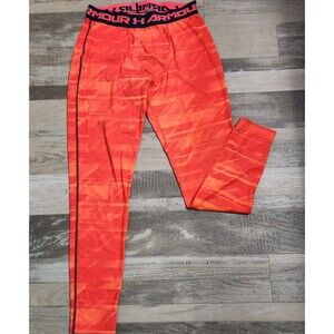 Under Armour Boys Youth Large (14–16) ColdGear Compression Pants Logo Waistband